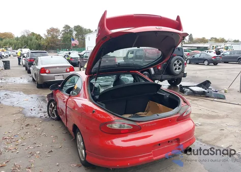 1997 Hyundai Tiburon из США, поврежденный, VIN KMHJG24M5VU043916